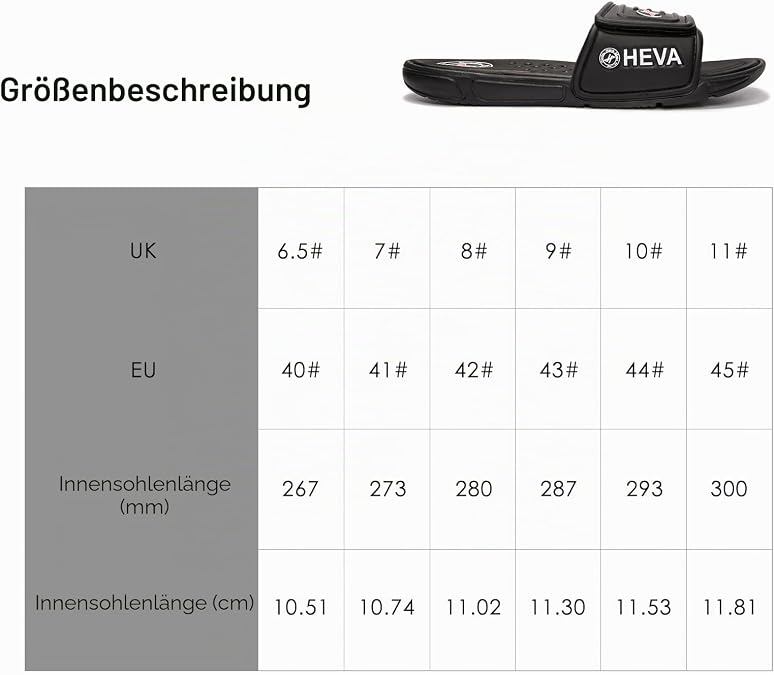 HEVA Slide Men's Summer Sandals Pool Shoes