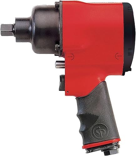Miniatura 2 de Chicago Pneumatic CP6500-RSR Llave de impacto de aire de 12 pulgada, rojo, acero de aleación, martillo doble, lubricación de baño de aceite