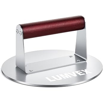 Burger Press Stainless Steel 16 cm Burger Smasher Thick Smash Burger