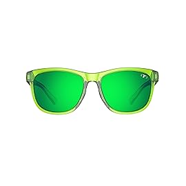 Tifosi Swank Sunglasses (Hyper Lime/Green Mirror with AR)