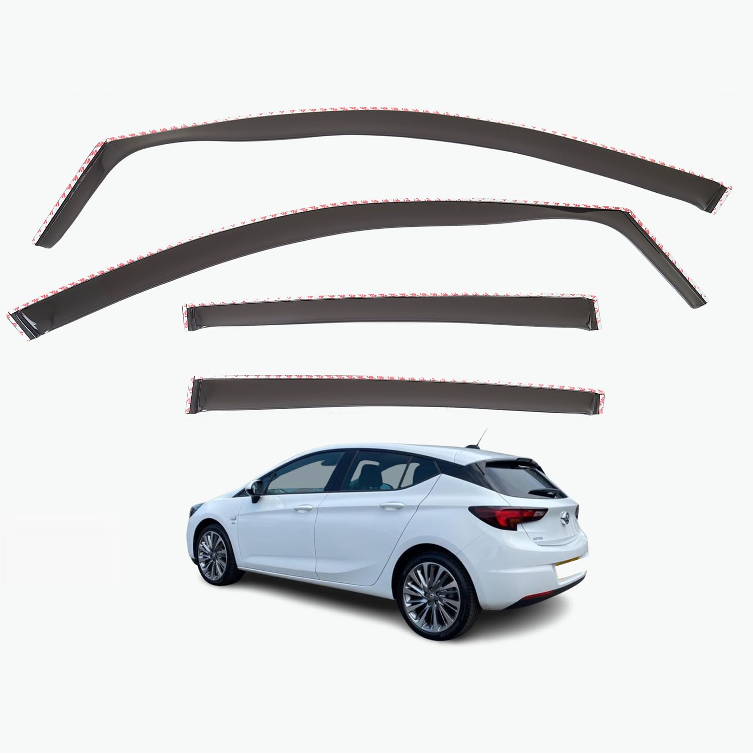 Déflecteurs Vent Voiture Déflecteurs ClimAir Noirs Pour Opel Astra L Et Peugeot 308 III Déflecteurs Vitres Auto