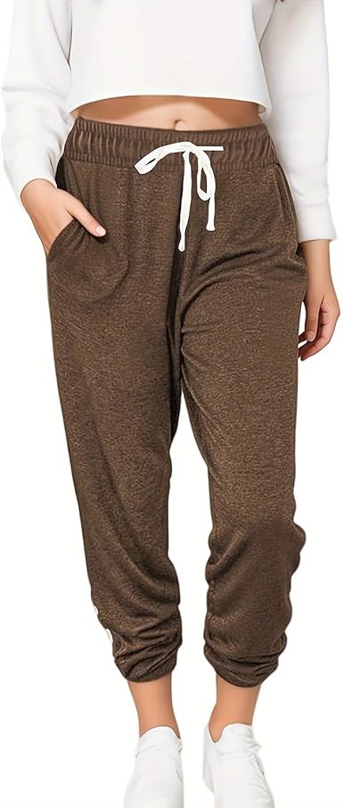 Women Baggy Sweatpants with Pockets Lounge Womens Pajama Pants Female Trouser
