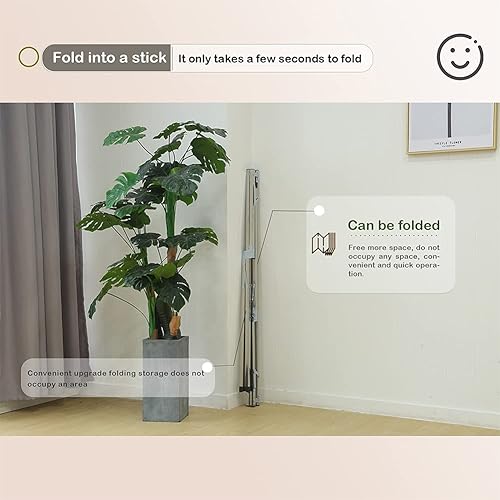 Miniatura 7 de AIODE Estante de secado de ropa plegable para ropa sucia, 79 pulgadas, de acero inoxidable, para exteriores, colgador de ropa para interiores