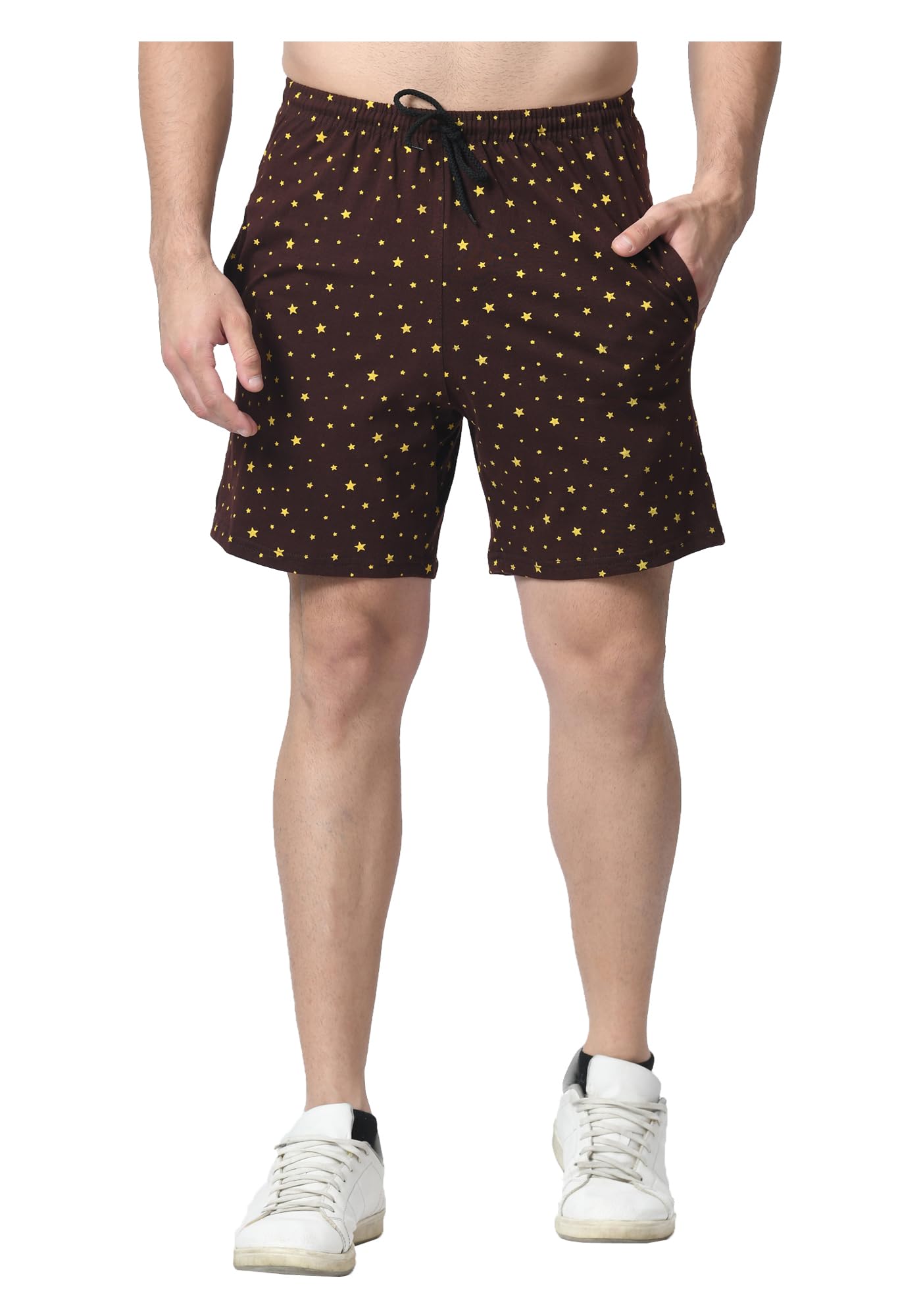 Men Cotton Star Printed Regular Bermuda Shorts (Pack of 1)-image-39