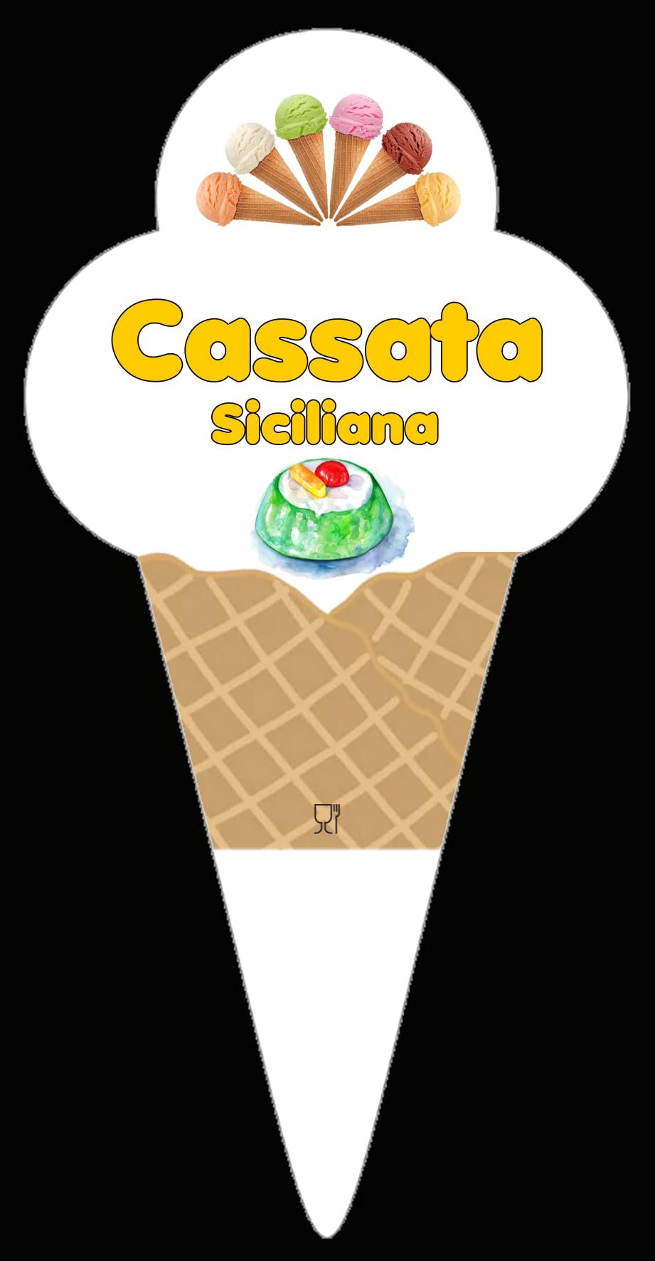 24 Segnagusti in Polipropilene 7x15 cm Spessore 0,75 mm per Gelato - Cartellini Etichette per Vaschette Gelateria