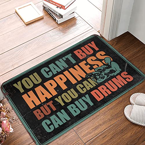 Herbsttürteppich, Sie können kein Glück kaufen, aber Sie können Schlagzeugmatte für Klassenzimmer- Fallmatten für Haustür kaufen (Größe: 65 x 90 cm)