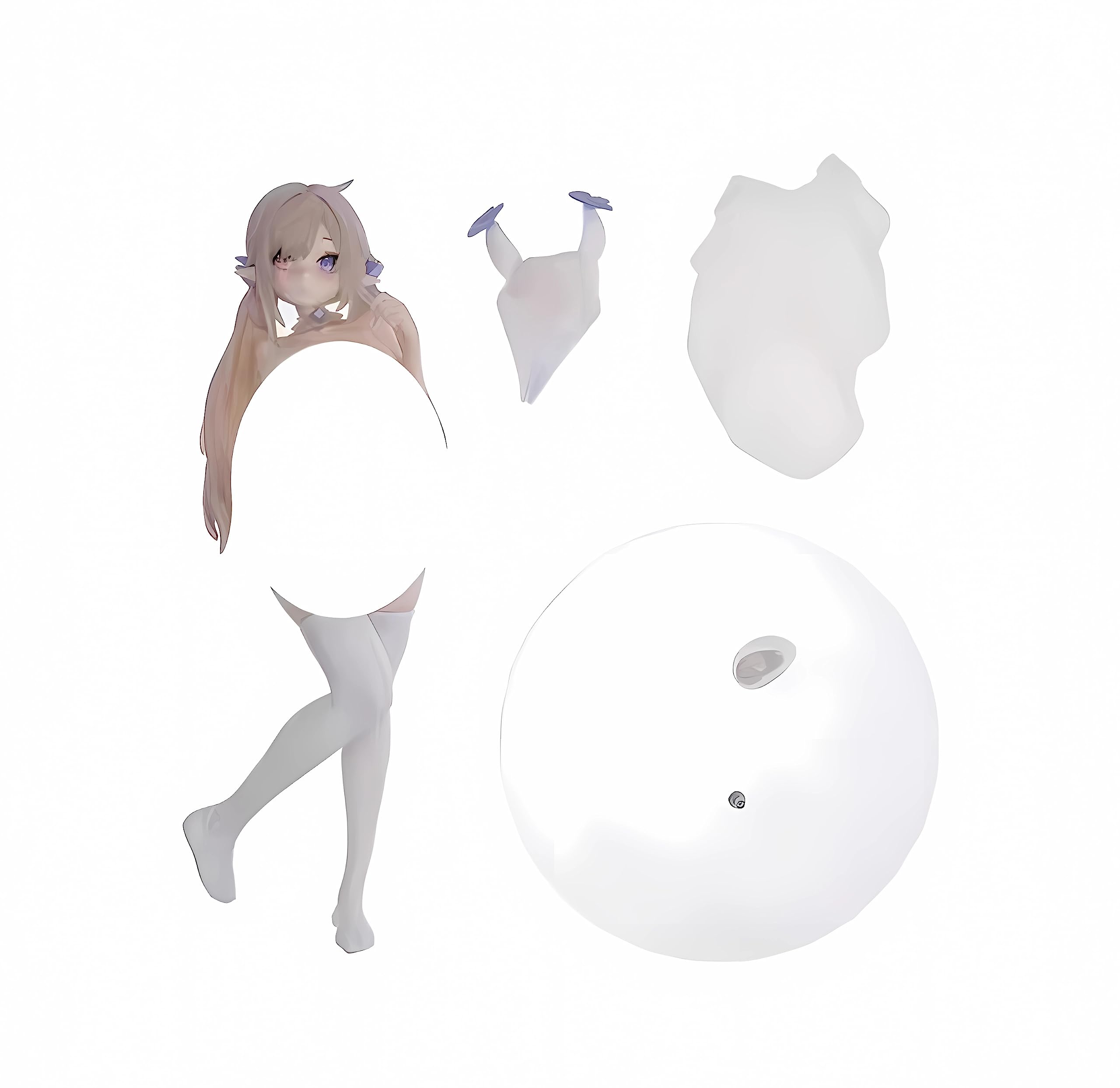 未開封品】そらなにいろ氏オリジナルイラスト「純白エロフ 未開封品】そらなにいろ氏オリジナルイラスト「純白エロフ