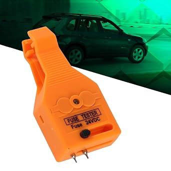 AYNEFY Fuse Checker Automotive Tool Kit Plastic Compact Durable 2 in 1 Fuse Tester Removal Tool for Quick Electrical Diagnosis in Vehicles RVs or Motorcycles