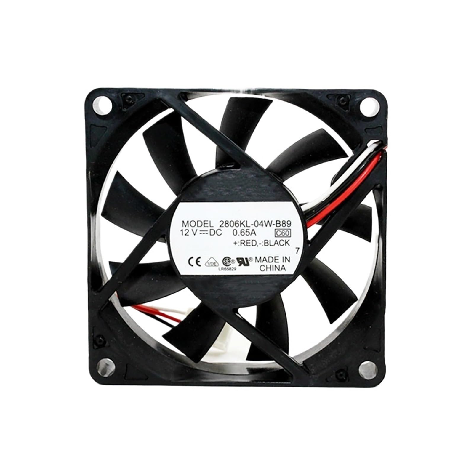 YLPWKMVZ Case cooling fan Server 2806KL-04W-B89 12VDC 0.65A 70 * 70 * 15mm 3Pin CPU/Cabinet