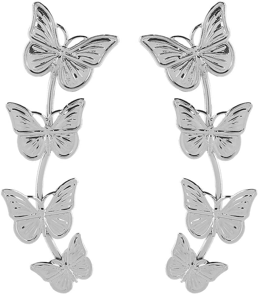 Butterfly Earrings for Women Dainty Butterfly Hoop Earrings Statement Holiday Party Jewelry