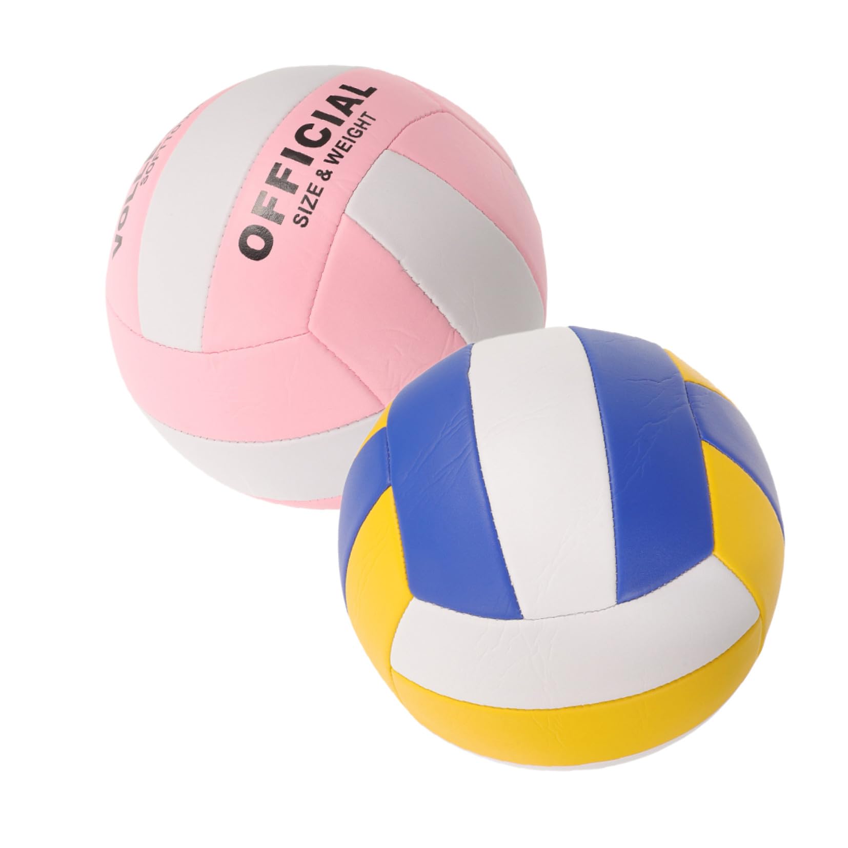 Balón de Voleibol Blando para Entrenamiento Interior Costura Estándar 2 Piezas Material PU para Partidos y Práctica en Interiores