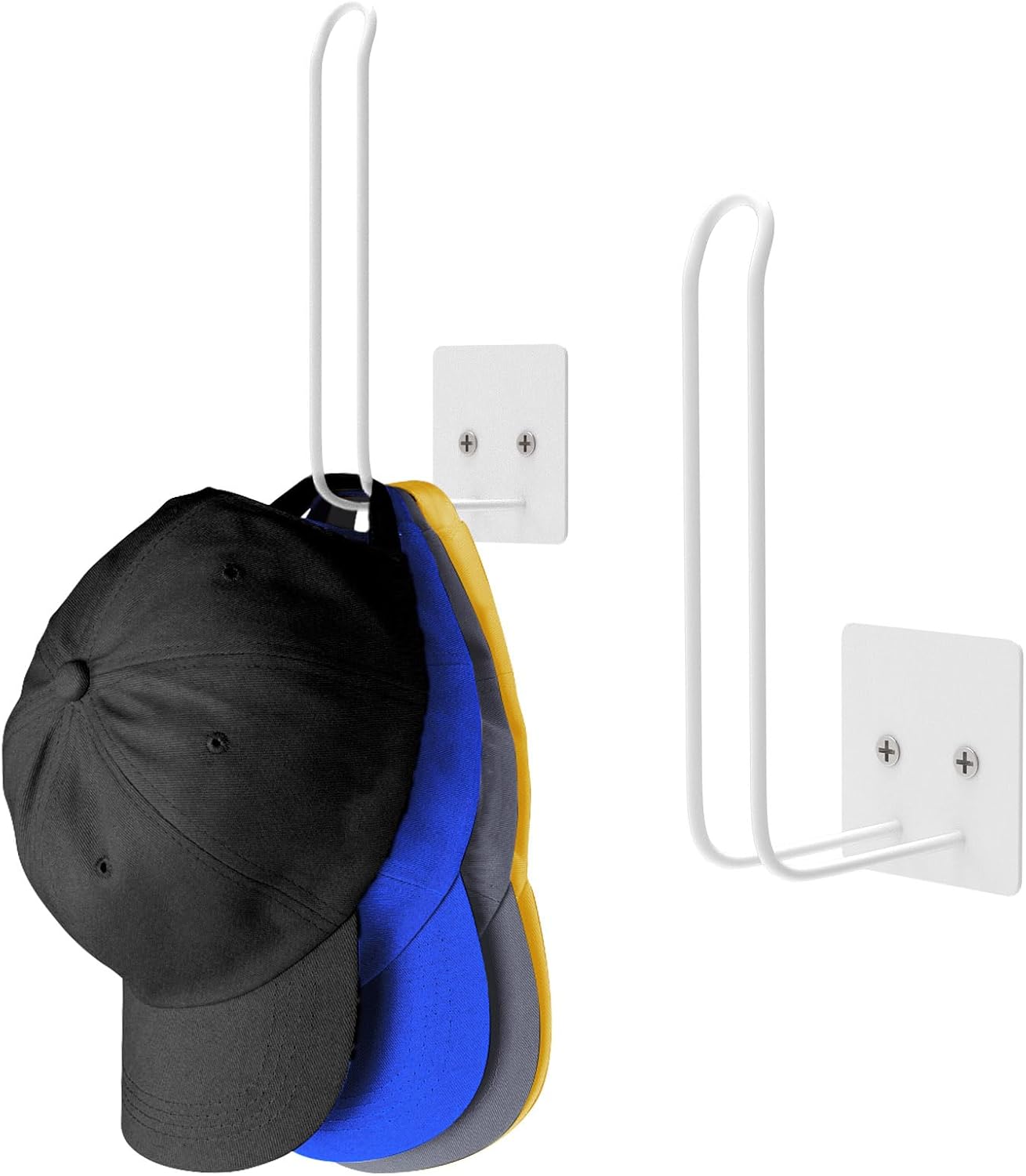 Durmmur 2 Pack Hat Racks for Baseball Caps, Hat Organizer