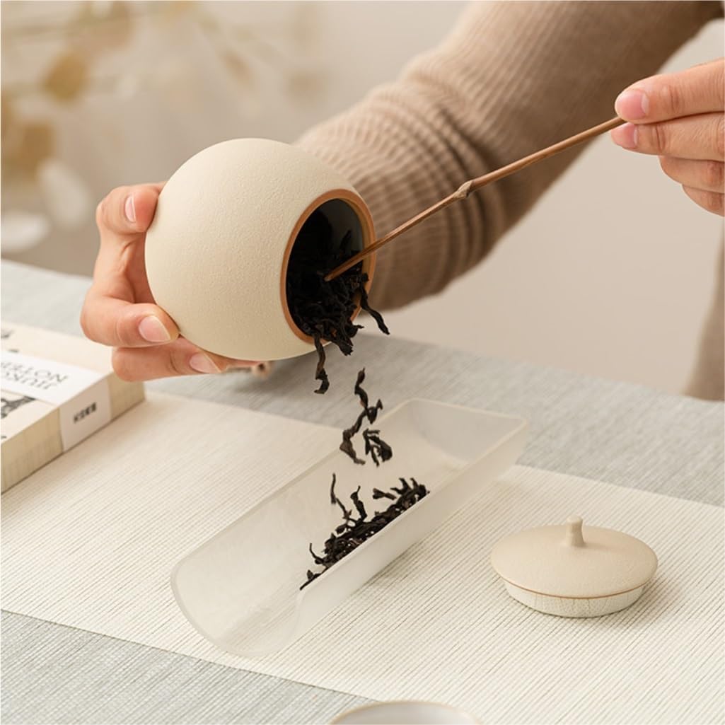 SONGCHAO Sugar Jar Ceramic Tea Storage Container Empty Can Sealed Jar Home Kitchen Food Storage Jar Nut Coffee Cereal Sealed Jar Tea Canister (Color : B)