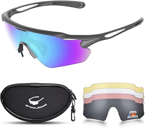 Gafas de ciclismo, TR90 Marco irrompible Polarizado Anti-UV400 Gafas de sol deportivas
