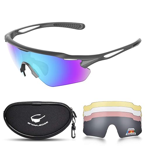 Cycling Glasses, TR90 Unbreakable Frame Polarized Anti-UV400 Sports Sunglasses