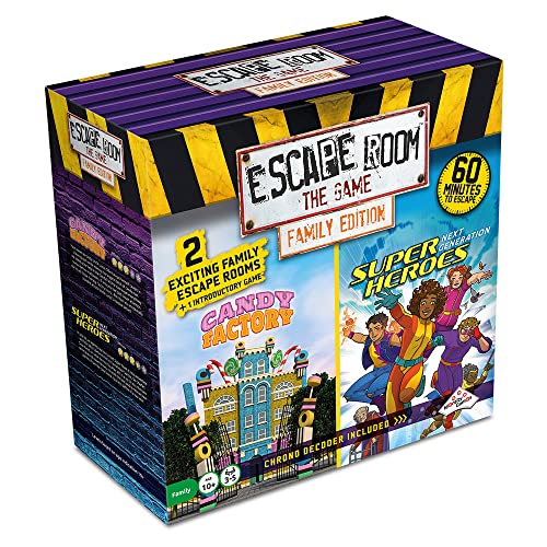 Identity Games [www.identity games.com] Escape Room The Game NEW Family Edition - with 2 New Exciting Escape Rooms | Solve The Mystery Board Game for Family Kids & Teens (English Version)