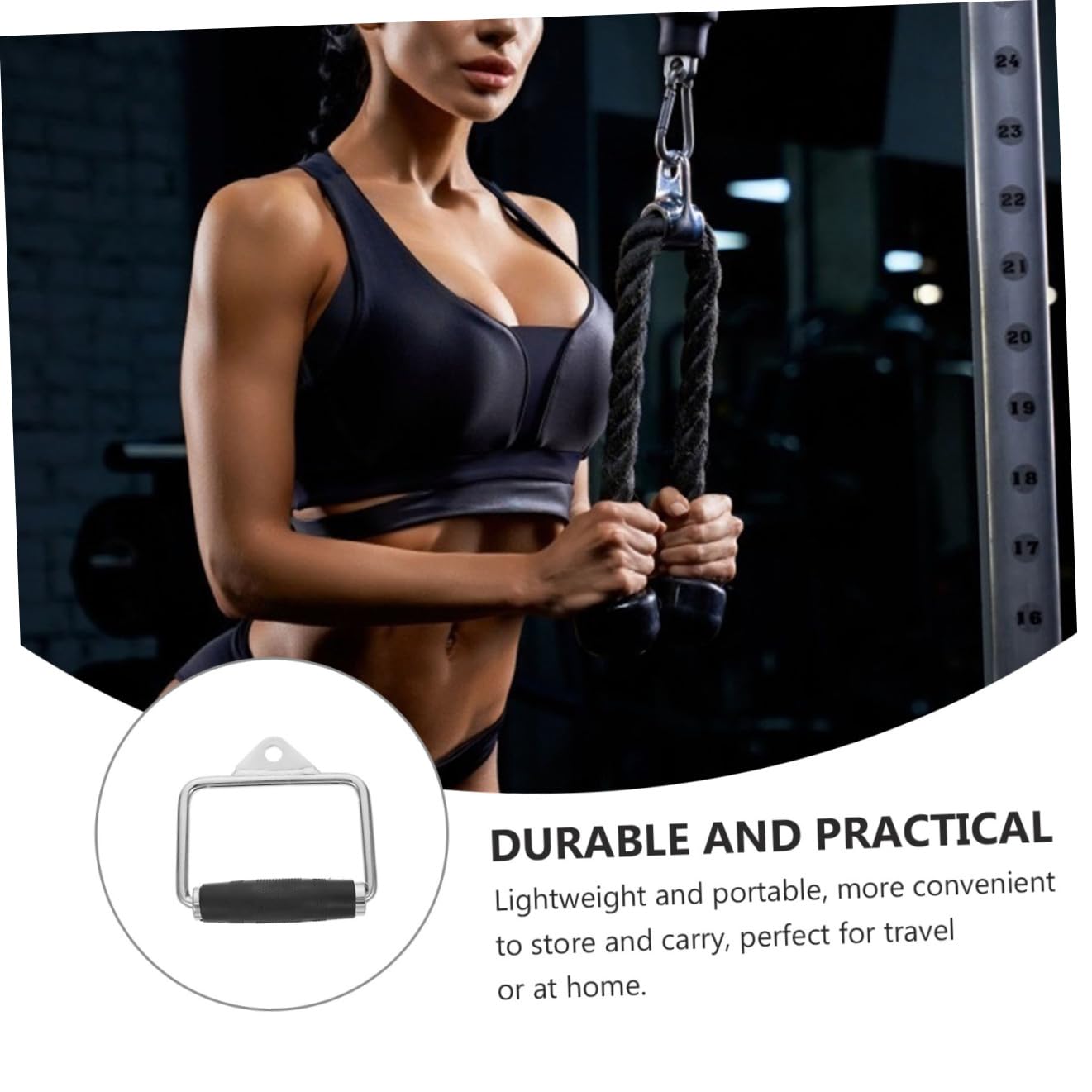 UPKOCH Maniglia per Fitness da Trazione, Acciaio Plastica Nera | Impugnatura Ergonomica, Compatta e Antiscivolo, Formato Portatile per Esercizi di Pull-up e Hanging