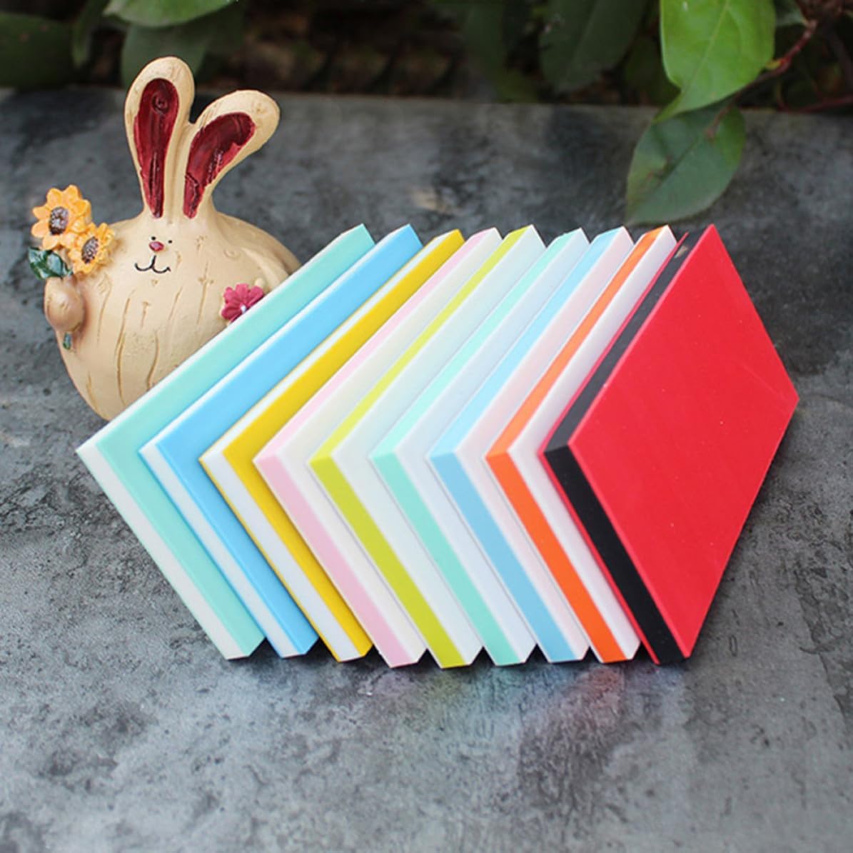 10Pcs DIY Rubber Brick Hand Carved Stamp Tool for Postcards