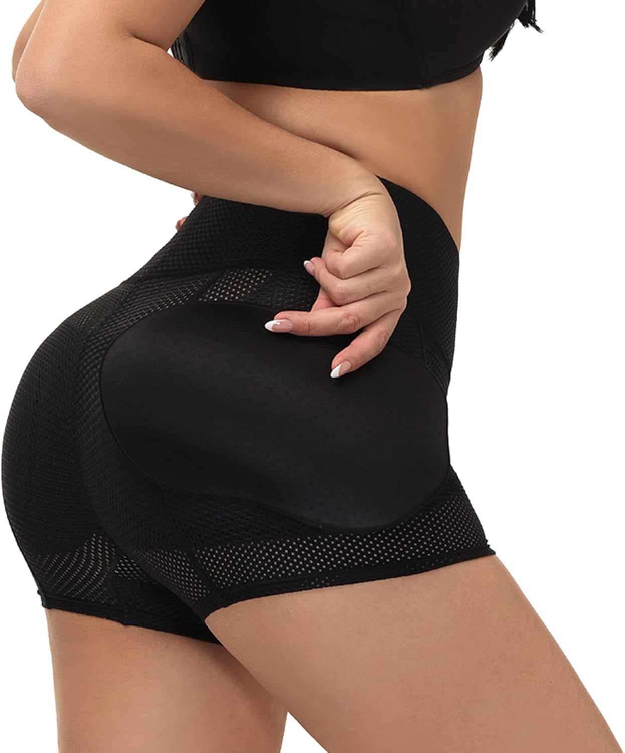 Lu's Chic Women's Padded Shapewear Shorts Hip Padding Lifter Panties Mesh Body Shaper Shorts Shapewear - Image 5