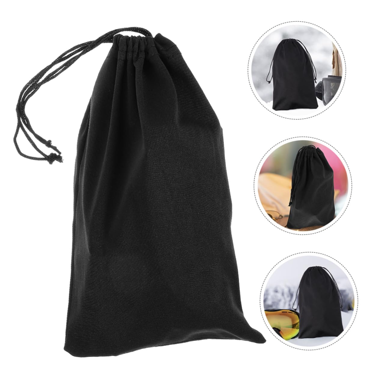 TOYANDONA Bolsa De Almacenamiento para Gafas De Nieve Pouch con Cordón para Esquiar Bolsa Y Portátil para Gafas Y Esquí