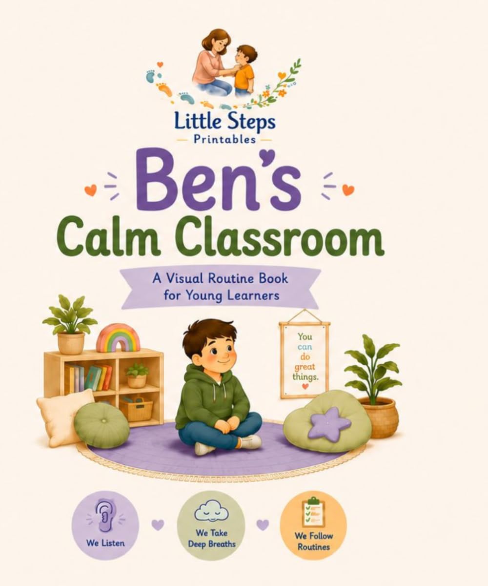 Ben's Calm Classroom: A Pocket-Sized Calm Routine Book for Young Children Learning to Listen, Follow Directions, and Build Positive School Habits
