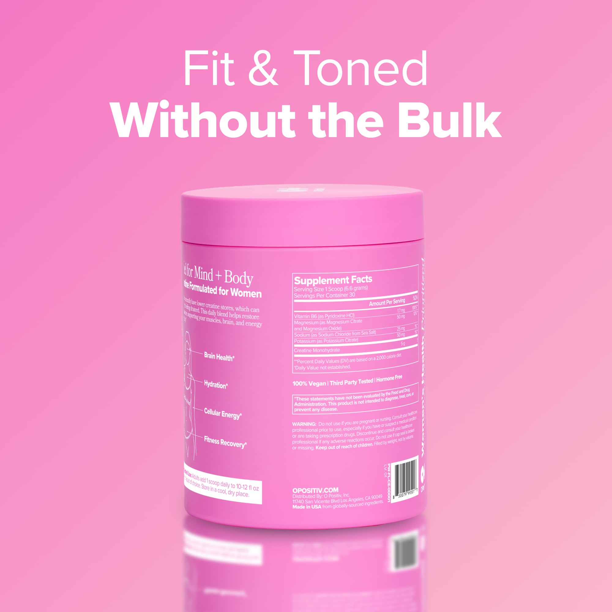 FLO Women's Creatine + Electrolytes for Strength & Tone – 30 Servings — Amazon image 8