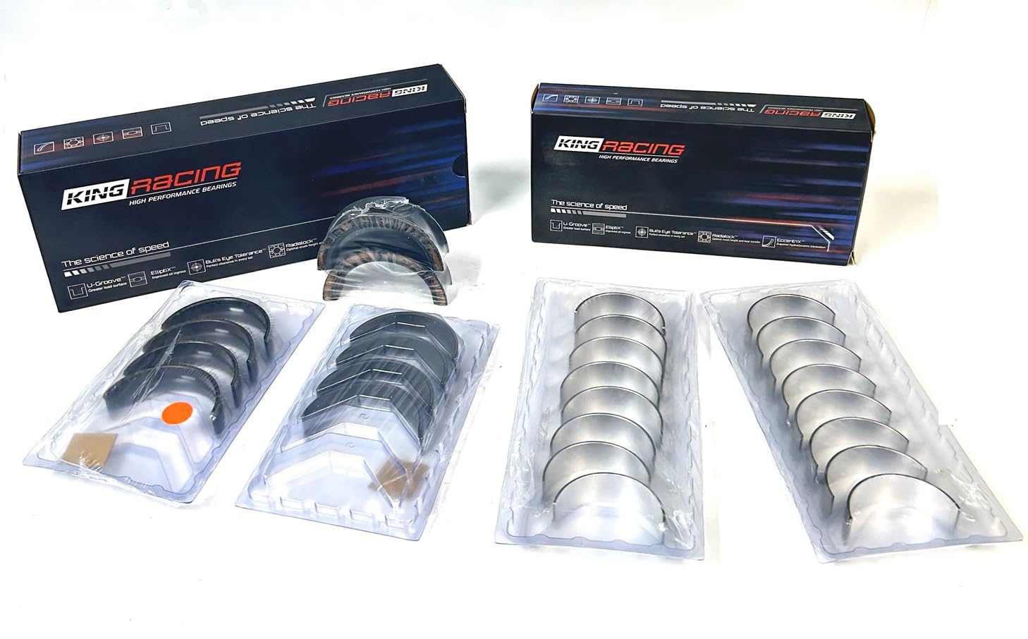 Performance Race HP Series Rod and XP Series Main Bearings Sets Compatible with 4.8L, 5.3L,5.7L and 6.0L Chevy LS Vortec's.