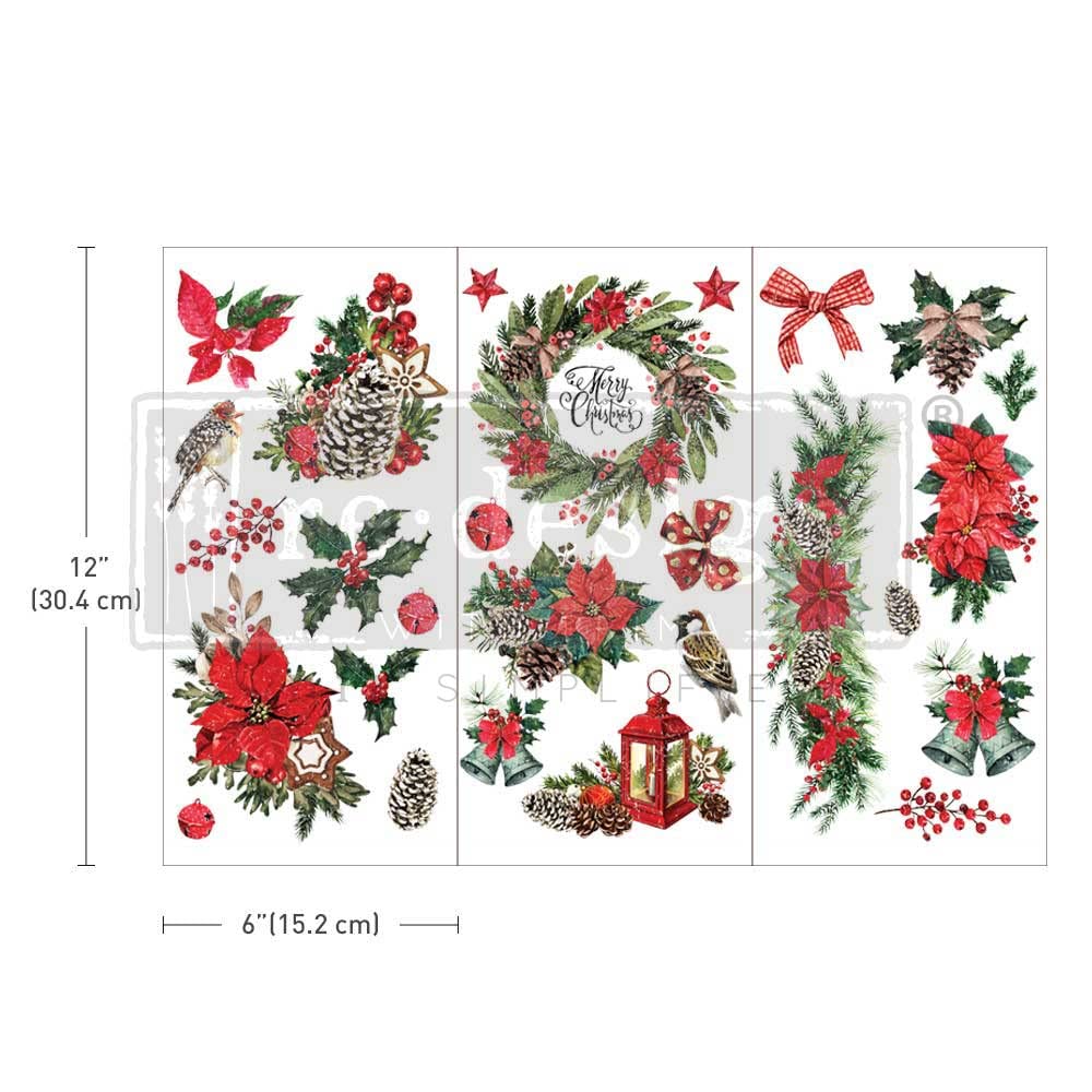 Redesign with Prima Prima Redesign Klasik Noel 6 inç X 12 inç Transfer