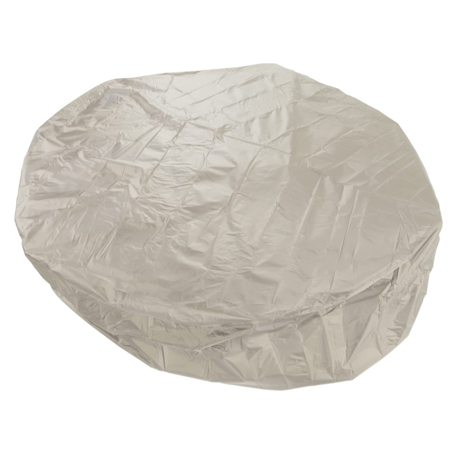 Housse de ronde pour ou - En polyester taffetas imperméable - Argenté - 190 x 30 cm - Beige