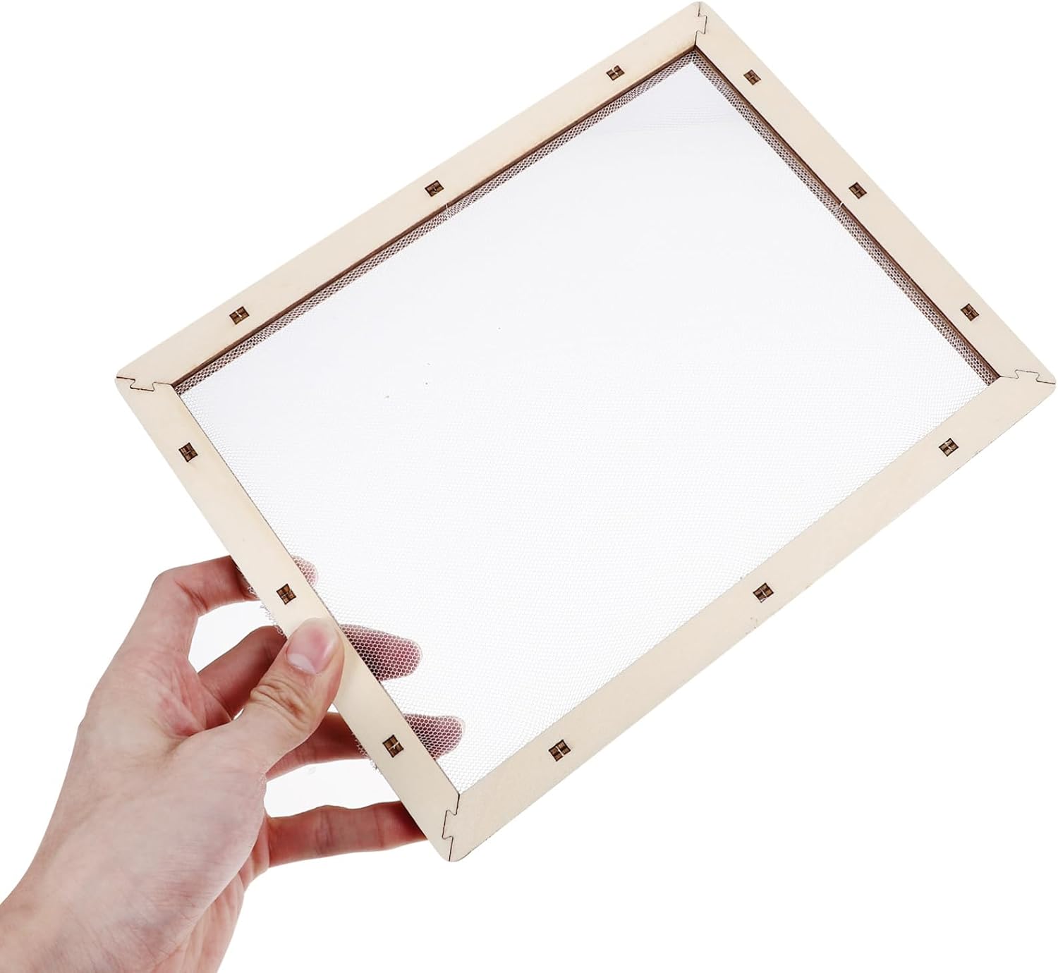 Holibanna 2pcs Paper Making Frame Kit Handicraft Mold Mesh Screen for Crafting Traditional Papermaking Tool for Boys and Girls and Adults