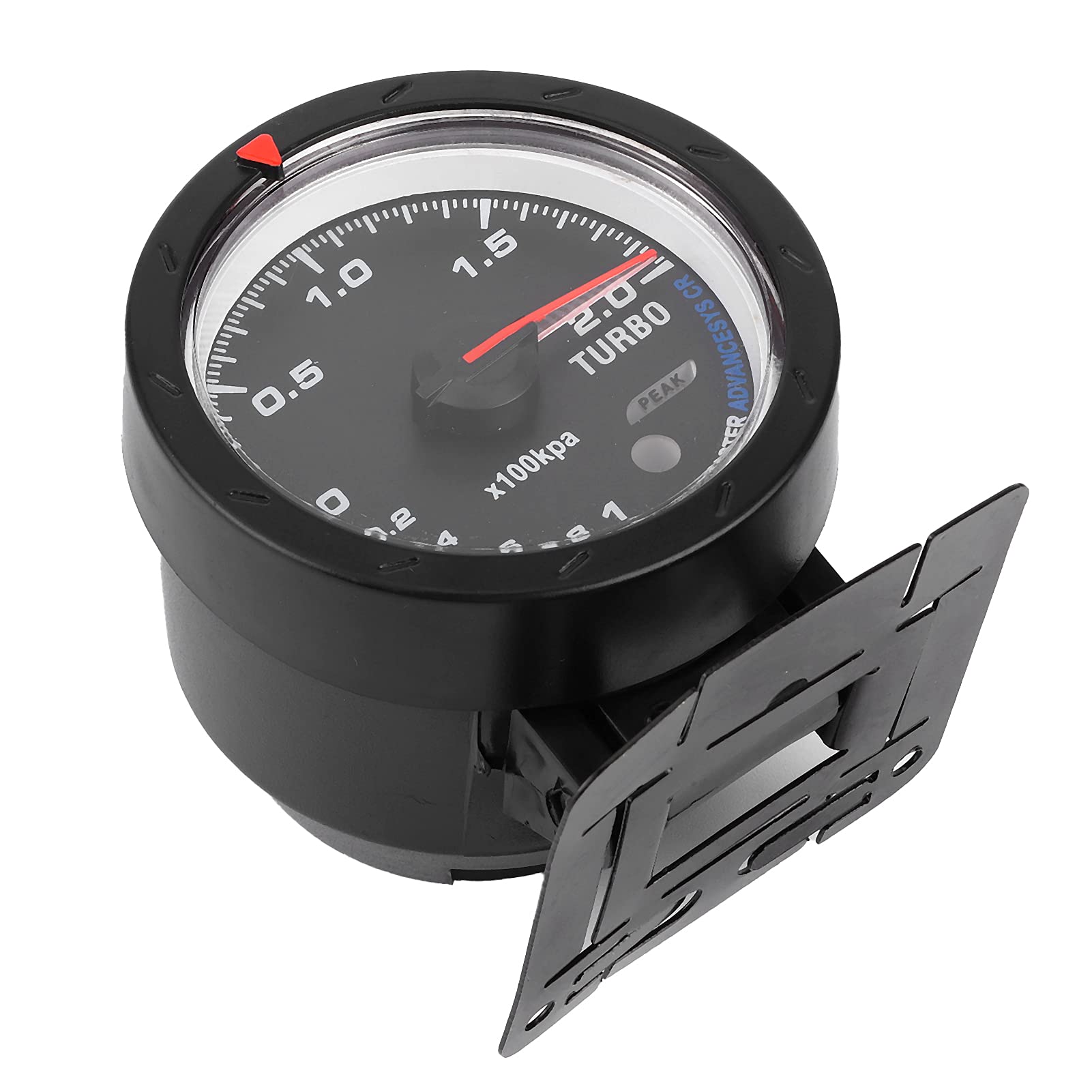 60mm LED Indicatore Turbo Boost Strumento Indicatore Meccanico di Pressione Turbo Kit Manometro Boost Car Universale 12V Digital Turbo Boost Indicatore PSI per l'automobile da