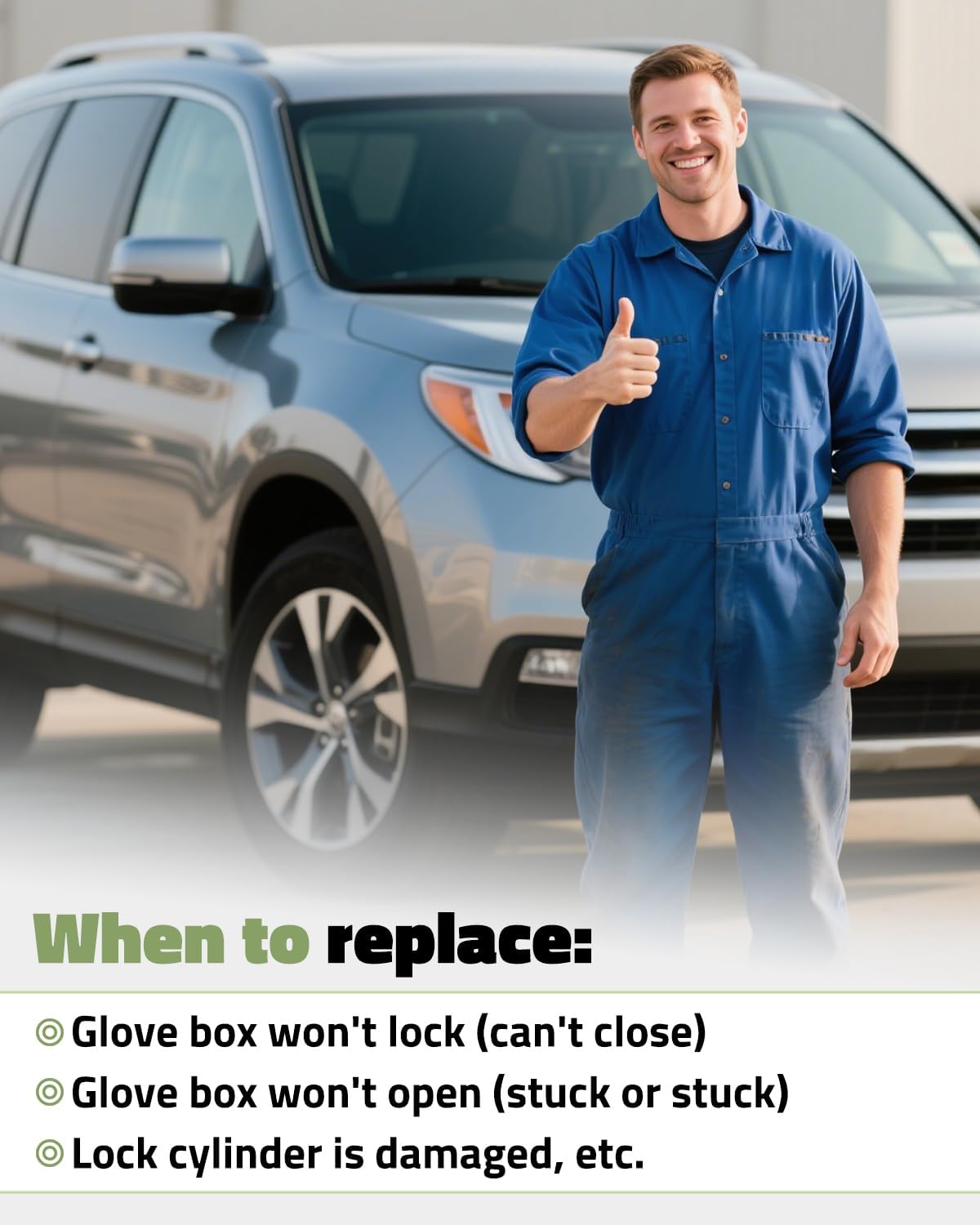 77540-SZA-A01ZD Beige Glove Box Latch Assembly Fits for Honda Pilot 2009 2010 2011 2012 2013 2014 2015 with 3.5L V6 Engine, Front Glove Box Door Lock