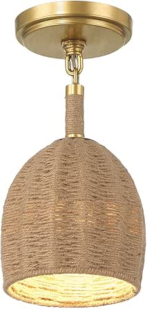 Crystorama Jace 1 Light Soft Gold Semi Flush