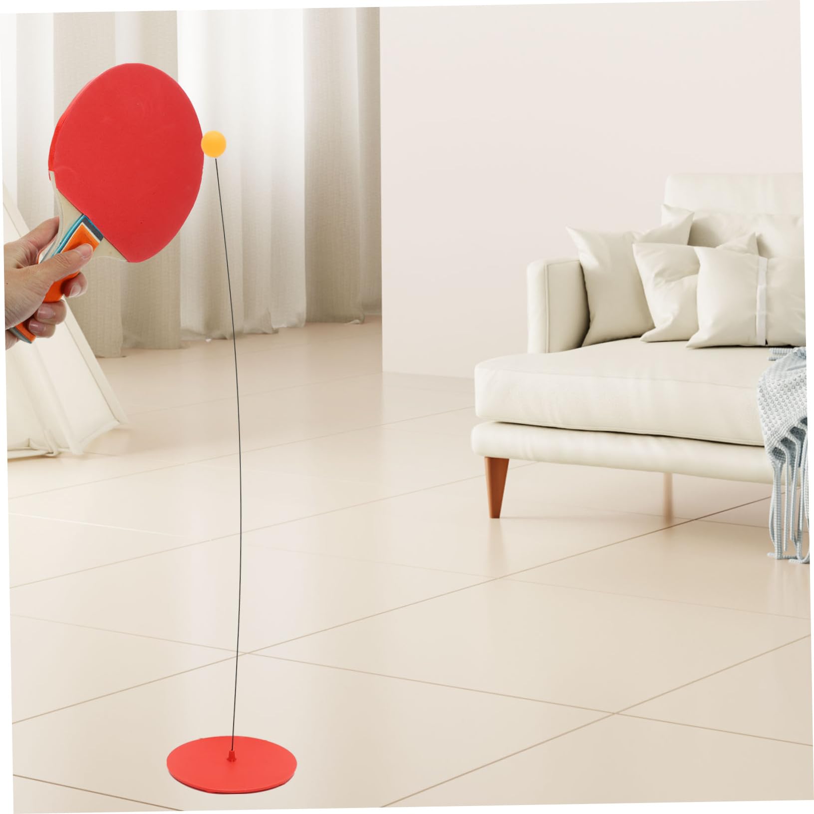 HANABASS Table Tennis Machine 1 Set Portable Sports Racket Training Racket for Boys and Girls Adults Random Color