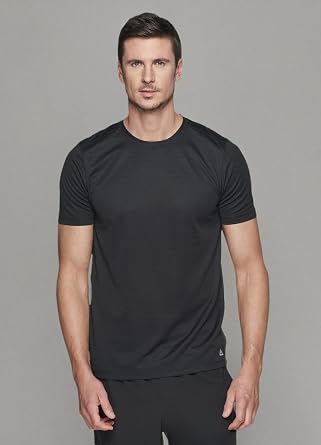 RBX Active Men's Athletic Performance Workout Gym Running Short Sleeve Crewneck T-Shirt