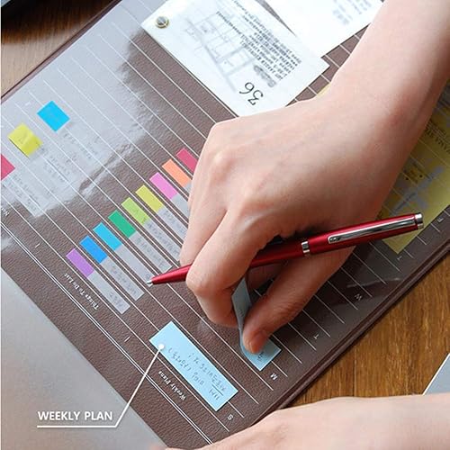 Miniatura 7 de Alfombrilla de mouse multiusos de piel sintética antideslizante para juegos, protector de escritorio, oficina, hogar, escritura, planificador con