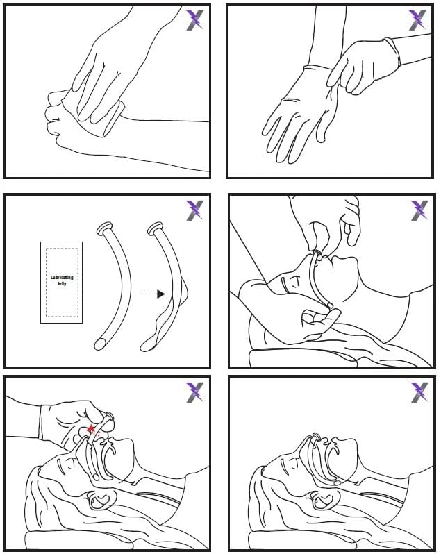 Lightning X Products Deluxe Nasopharyngeal (Nasal) Airway Kit - 6 Pieces NPA - Includes 6 NPA's, Lube, Wipes & Gloves - Image 6