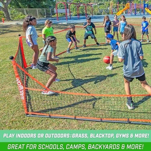 GoSports Gaga Ball Pit – 10 ft, 15 ft or 20 ft Portable Indoor/Outdoor Gagagon Pit for School, Camp or Home Use