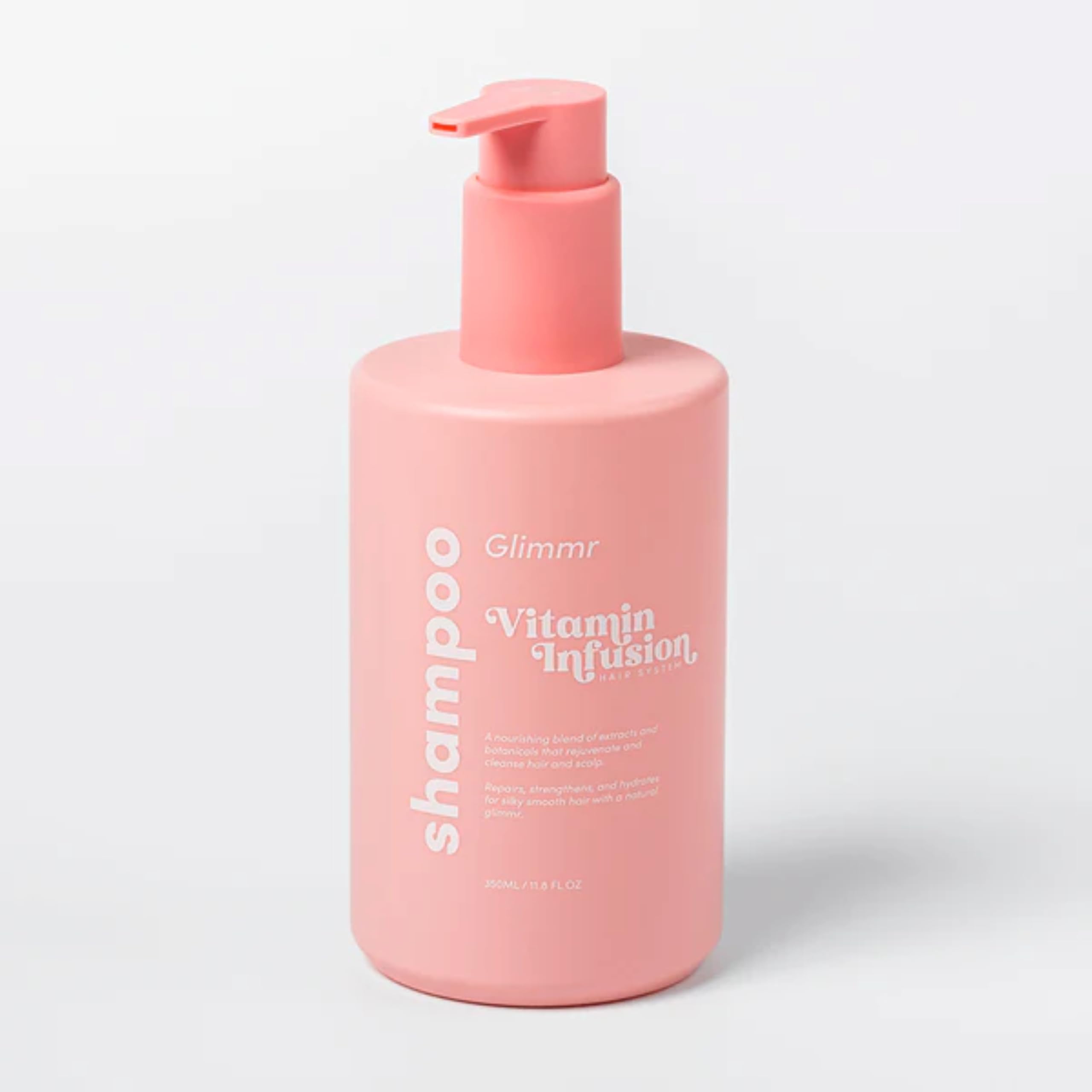 Glimmr Vitamin Superfood Shampoo, Sulfate-Free and pH-Balanced with Vitamin E, Oat Amino Acids & Argan Oil – Hydrating Shampoo for Dry, Damaged, Color-Treated & Mature Hair, 11.8 fl oz