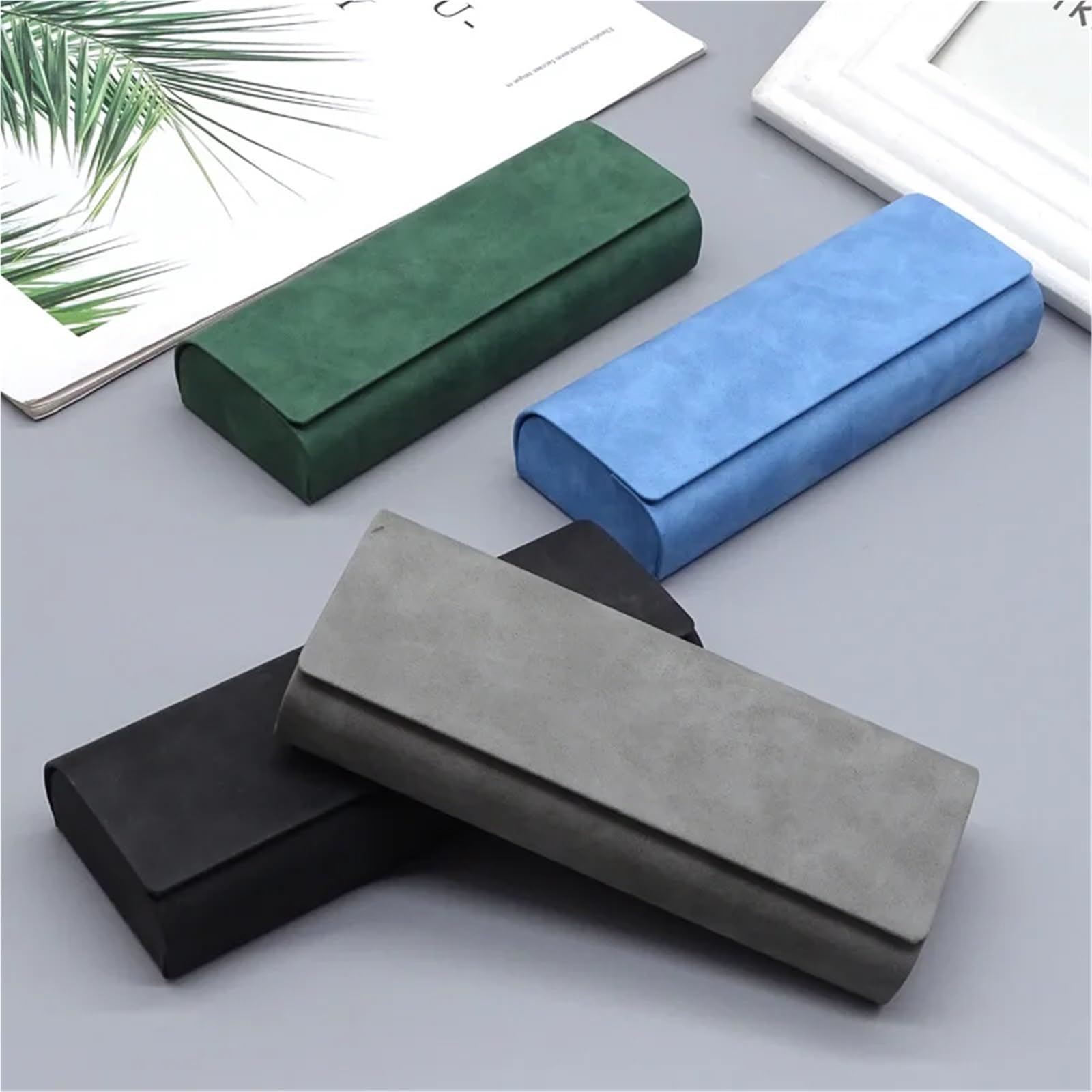 Sonnenbrillen etui 1 Stück Hand Shell PU Brillenetui Robuste Tragbare Aufbewahrungstasche Brillenhalter Augenschutz für Stilvoll Tragbar