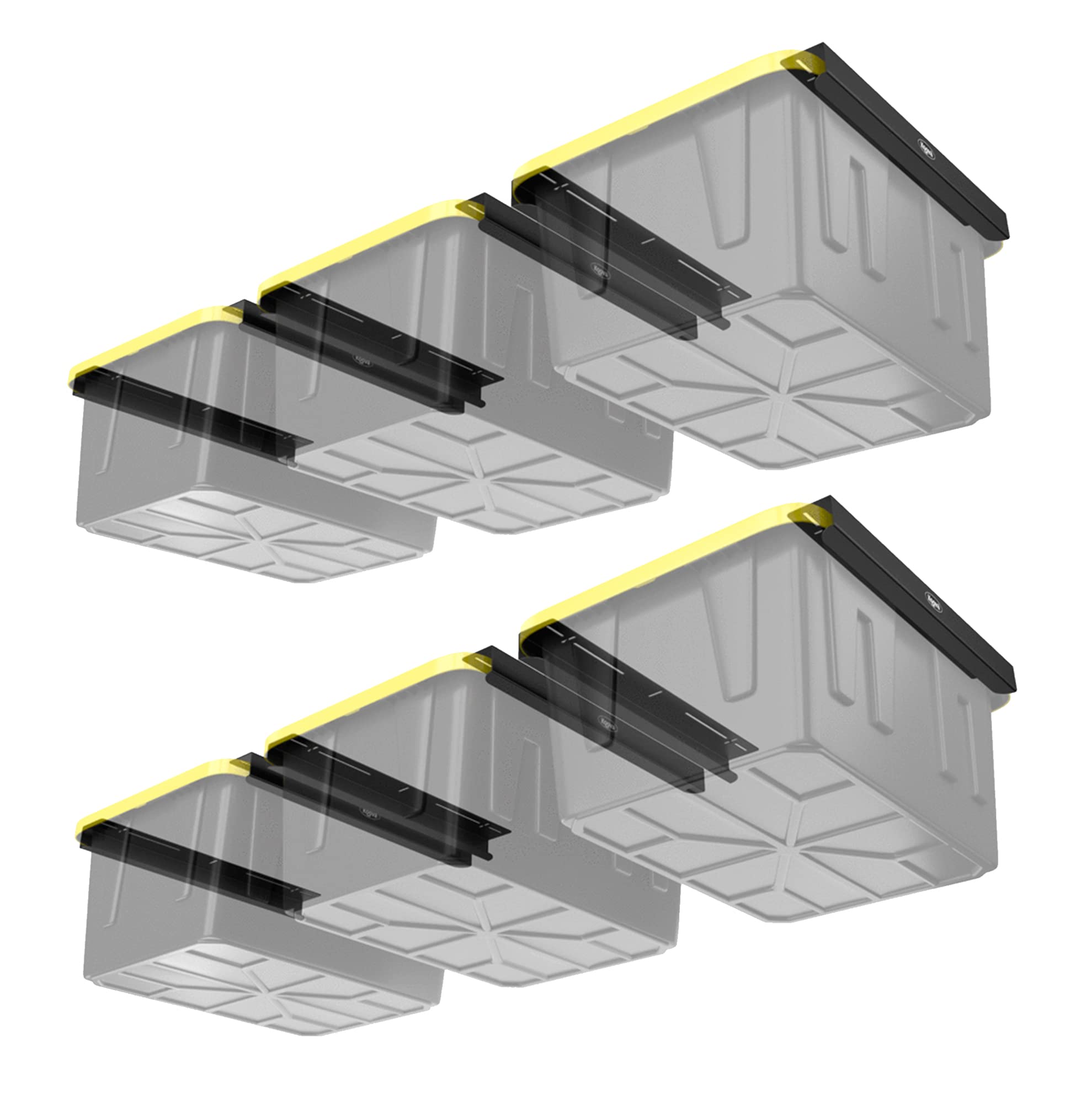 Buy Koova Overhead Bin Rack for Six Bins Overhead Garage Storage Rack