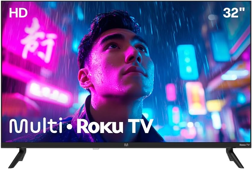 Smart TV DLED 32 HD Multi Essencial Roku 3HDMI 2USB Wi-Fi