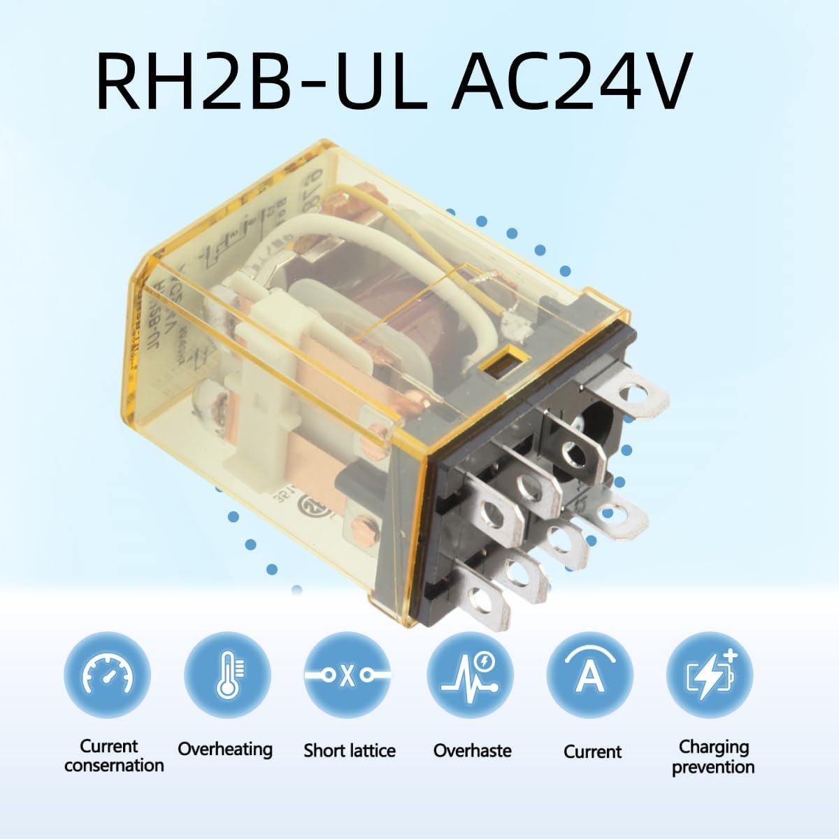 RH2B-UL AC24V 10A Relays（2Pieces）