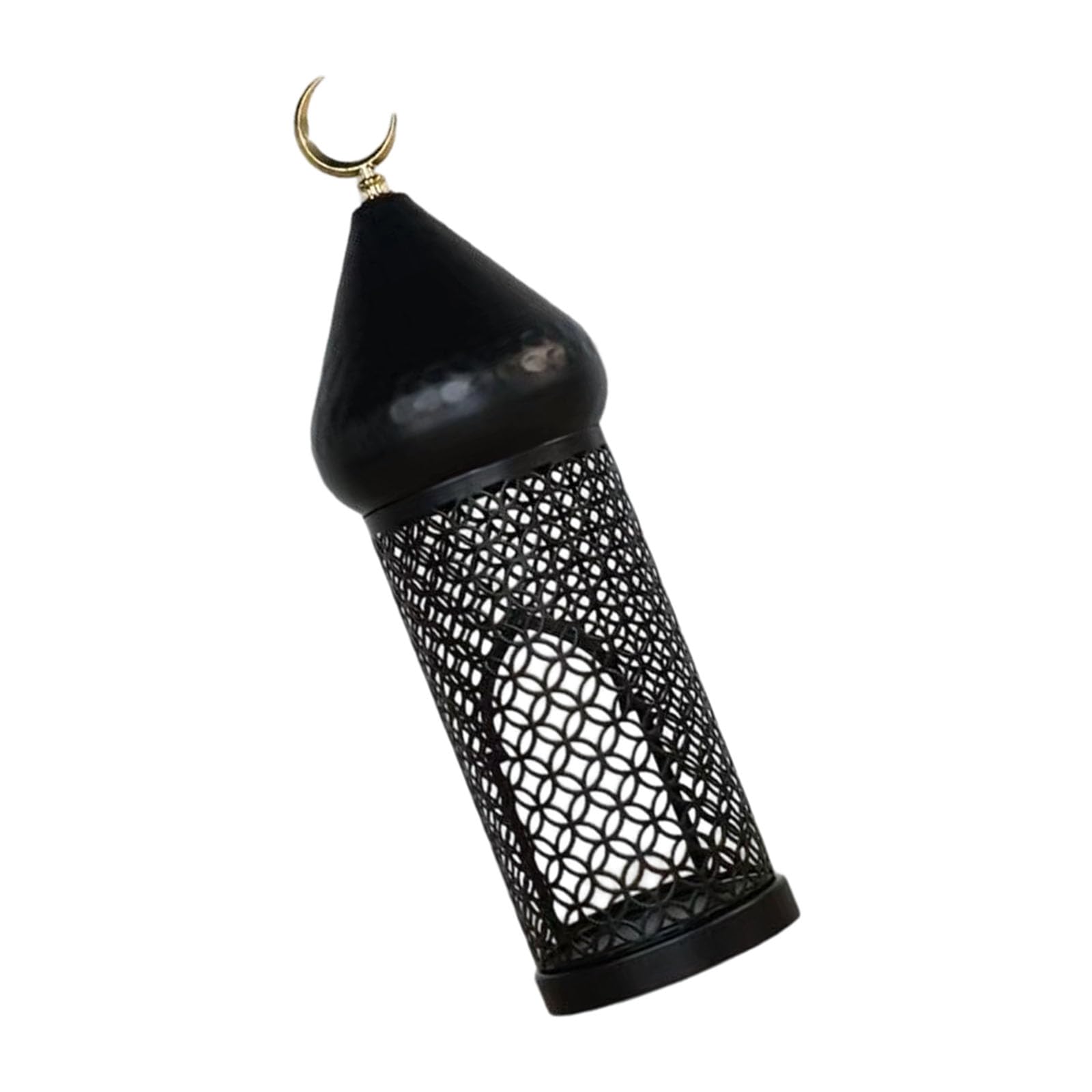 Kaeltsyn Iron Tower Temple Moroccans Lamp Decorative Holders for Eid Ramadans Decorations Outdoor Patios Garden Lamp