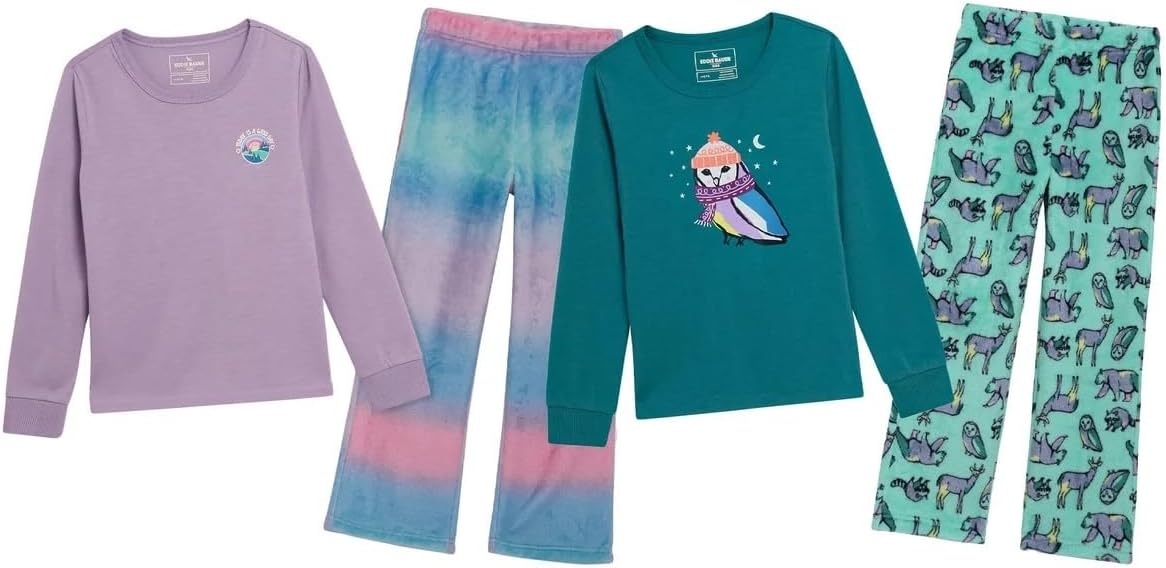 Eddie Bauer Youth Girl's 4 Piece PJ Sleep Set