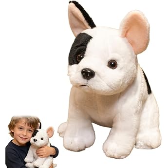 Simulated bulldog stuffed animal plush toy 21cm cuddly toy dog cute and soft sitting puppy toy gifts for children boys and girls toys 21cm