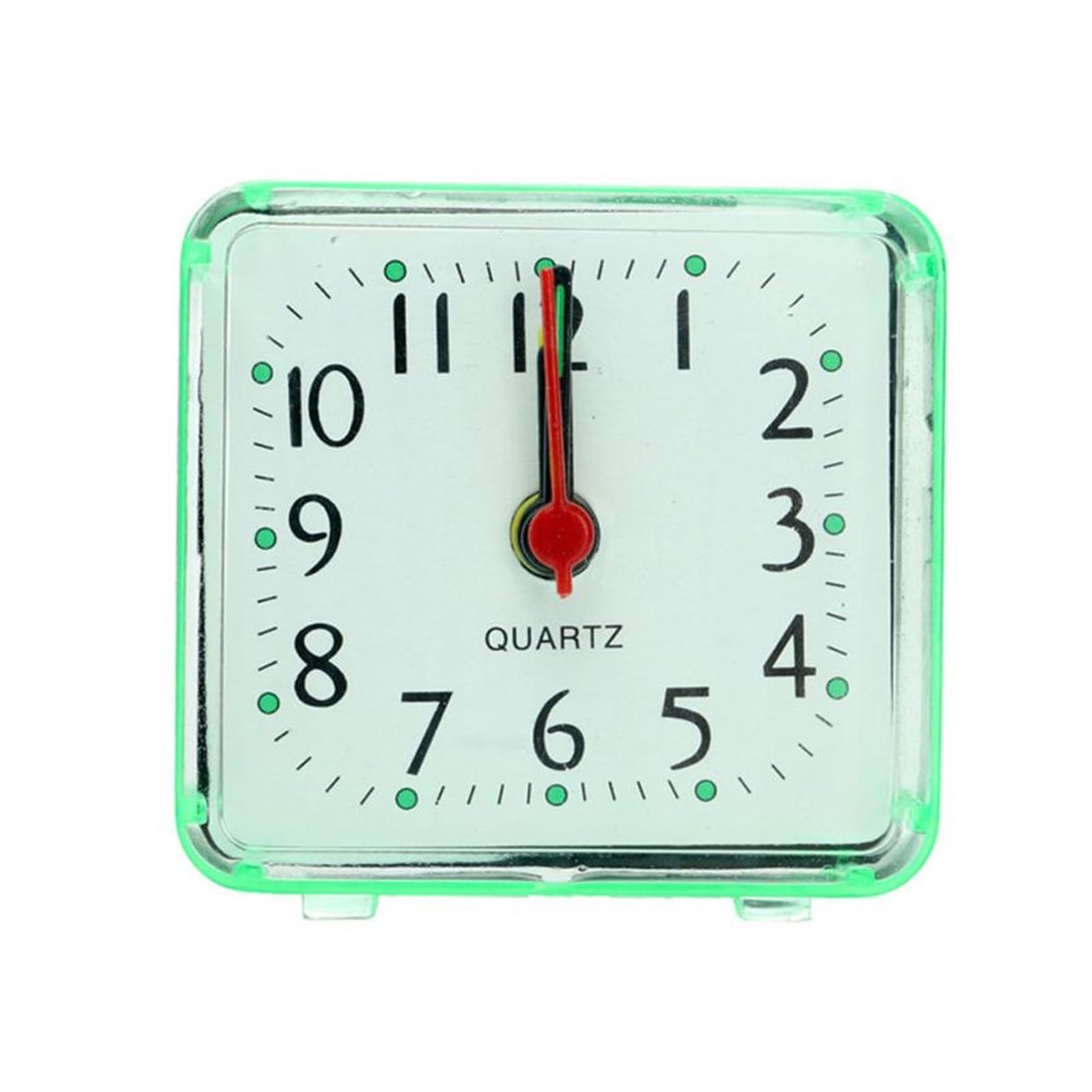 J9V4G6S3B5 Desk Clock Digital Alarm Clock Bedside Small Silent No Tick Quartz Battery Operated Wake Up Clocks Home Table Desk Decoration analogue alarm clock(Green)