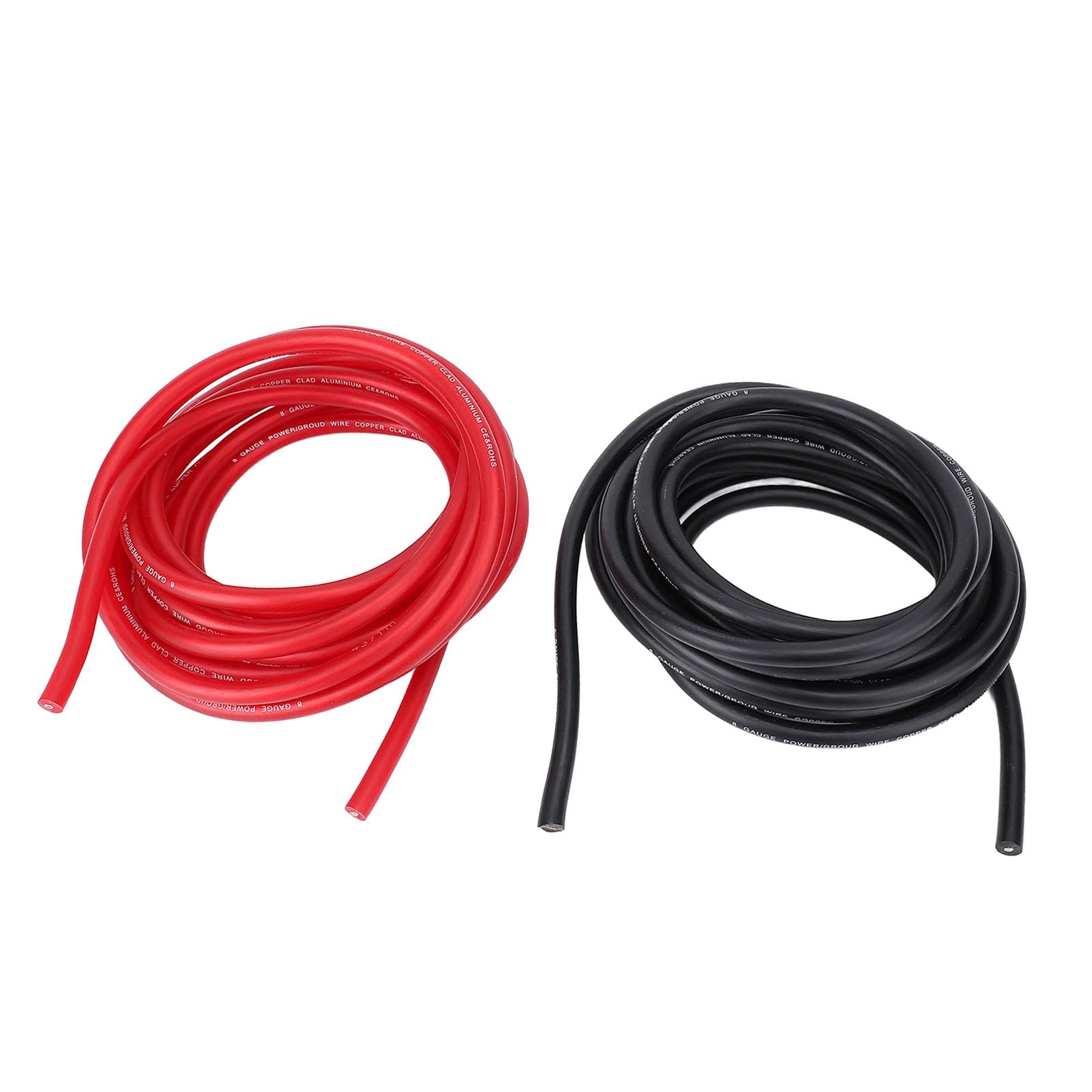 Cryfokt Drut Premium 8AWG o Wszechstronnych Zastosowaniach do Samochodowej łodzi RV, łatwa Instalacja 2 Szt (20FT)