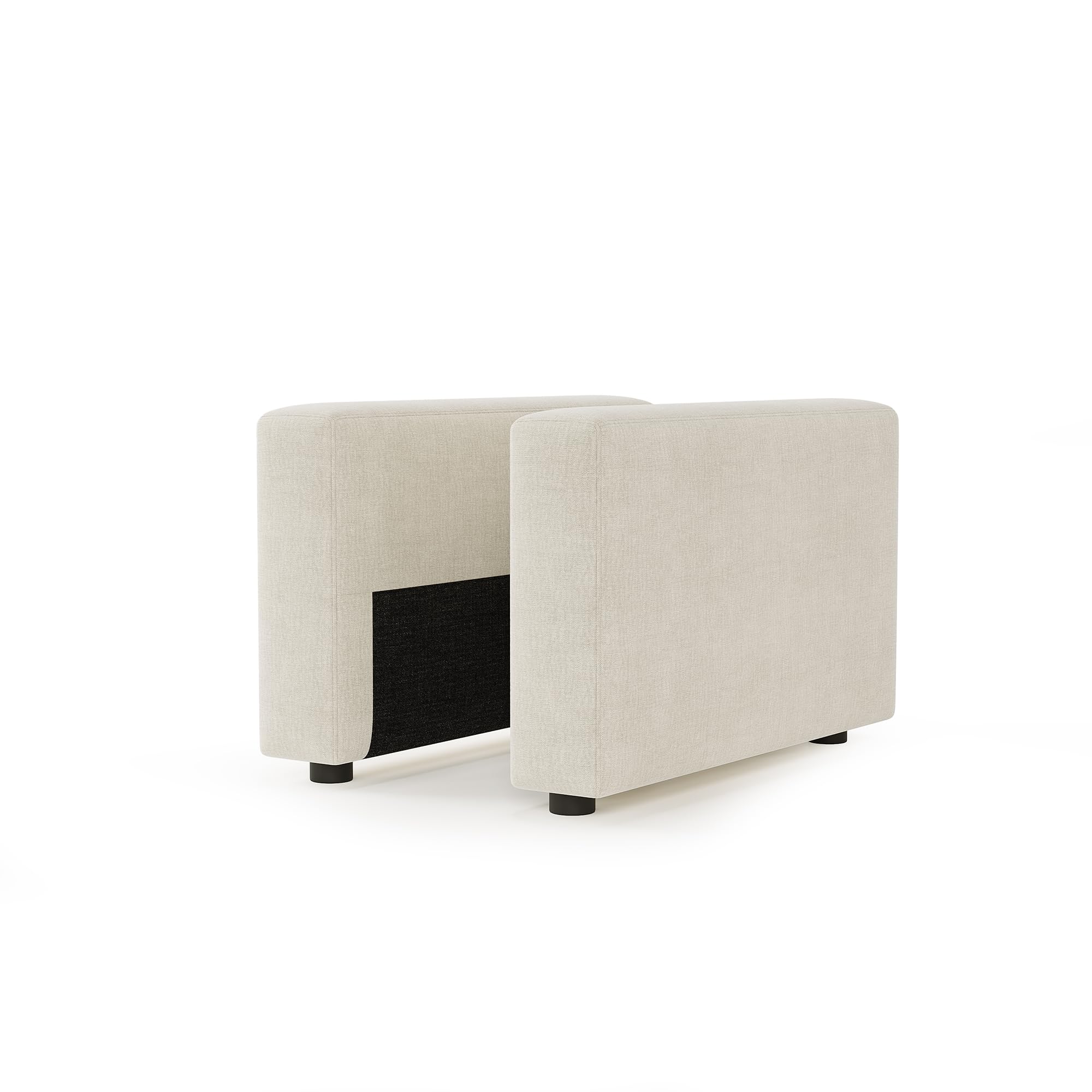 Cloud Modular Sectional Sofa Couch with Storage Ottoman, Oversized Sectional Couches for Living Room, Only A Pair Armrest, Chenille, Beige (arm rest only)