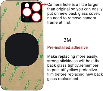 Original Back Glass Replacement for iPhone 13 Pro Max All Carriers with Pre-Installed Adhesive and Repair 13 Pro Max Tool (Green)